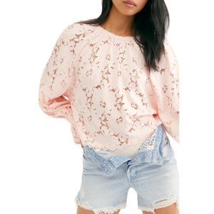 NWT Free People Olivia Lace Top